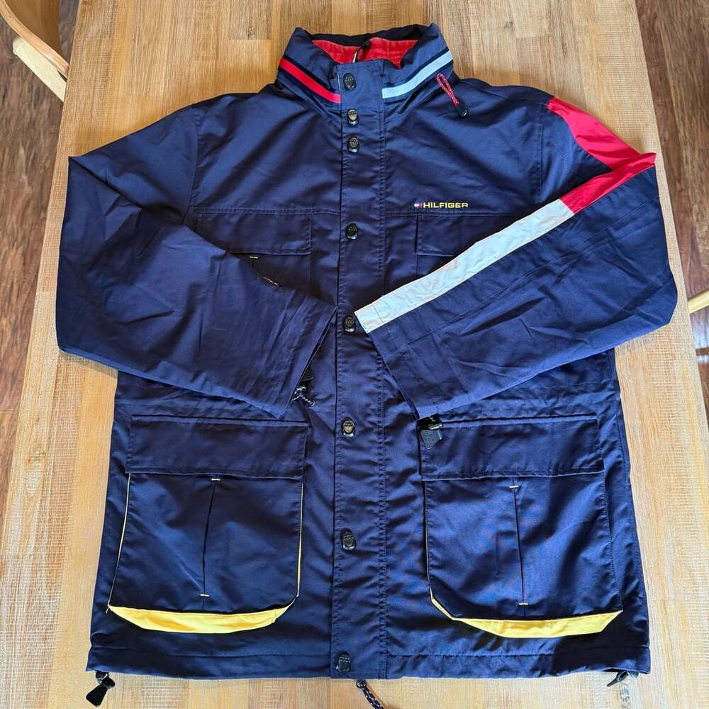 Tommy Hilfiger Y2K WaterStop Sailing Parka Size XL ‘Mint Condition’